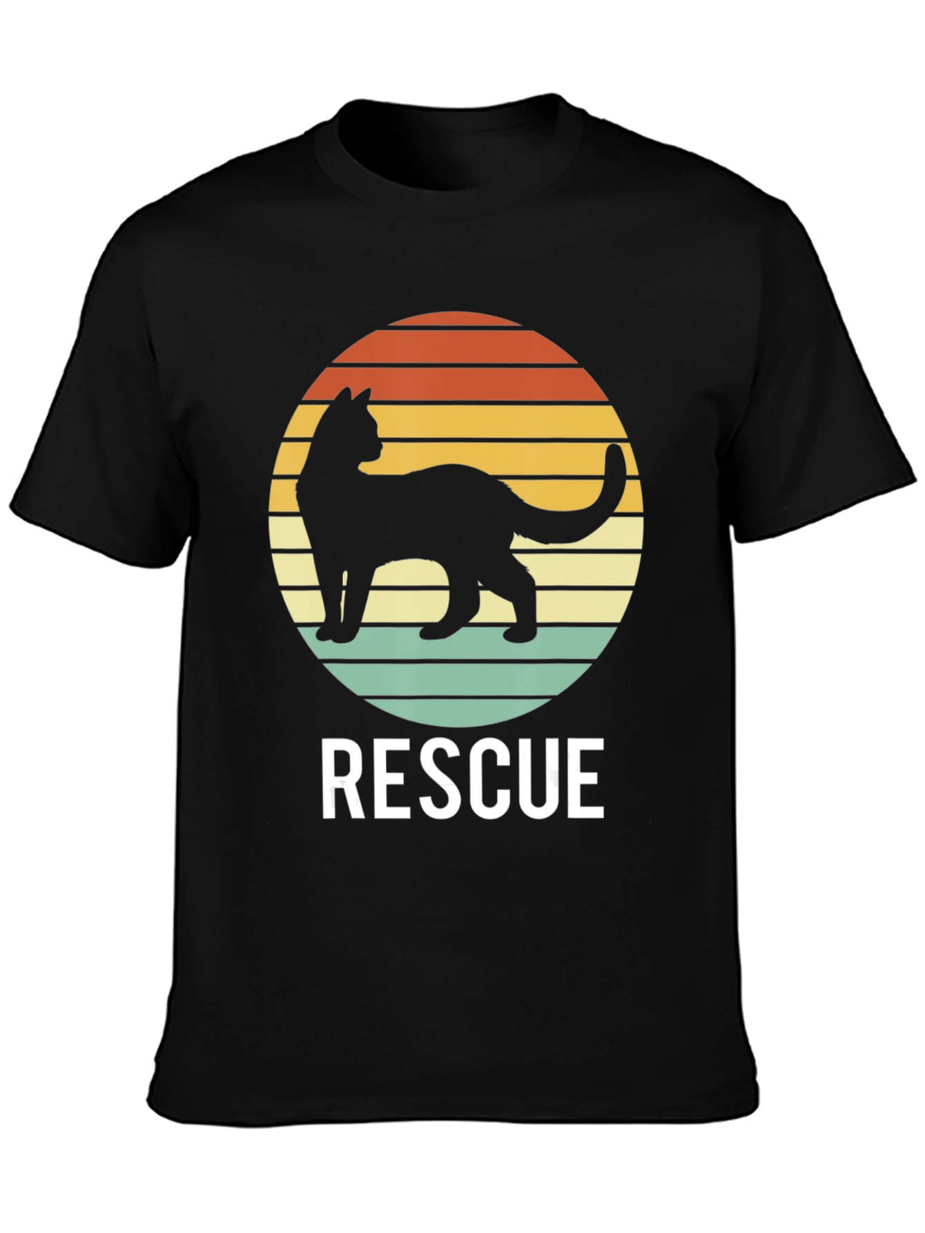 Cat Rescue T-Shirt - Retro Style