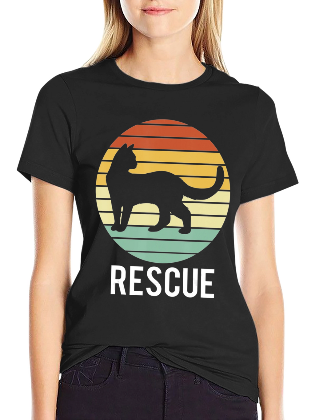 Cat Rescue T-Shirt - Retro Style