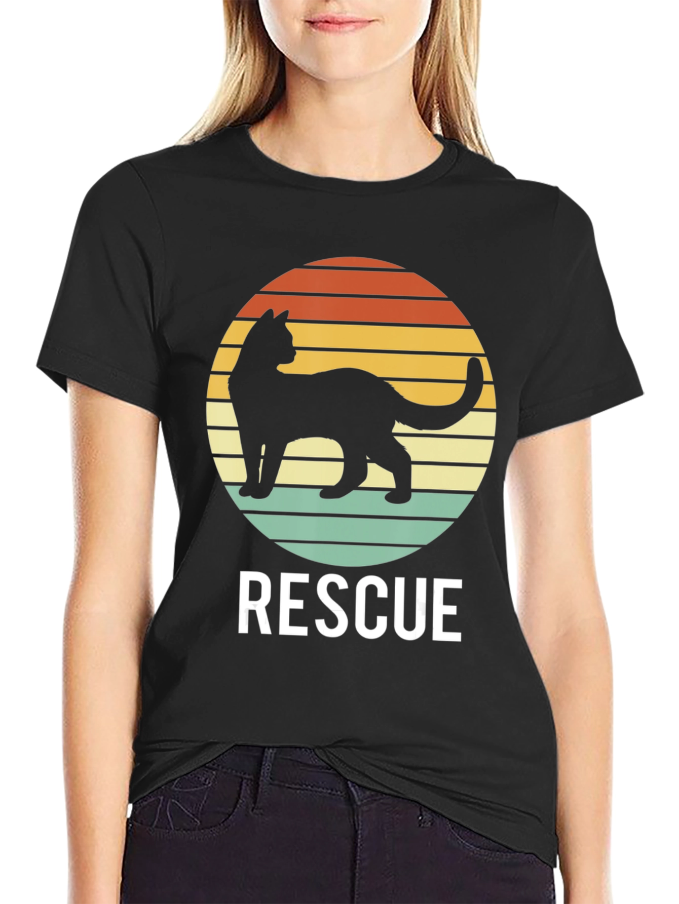 Cat Rescue T-Shirt - Retro Style