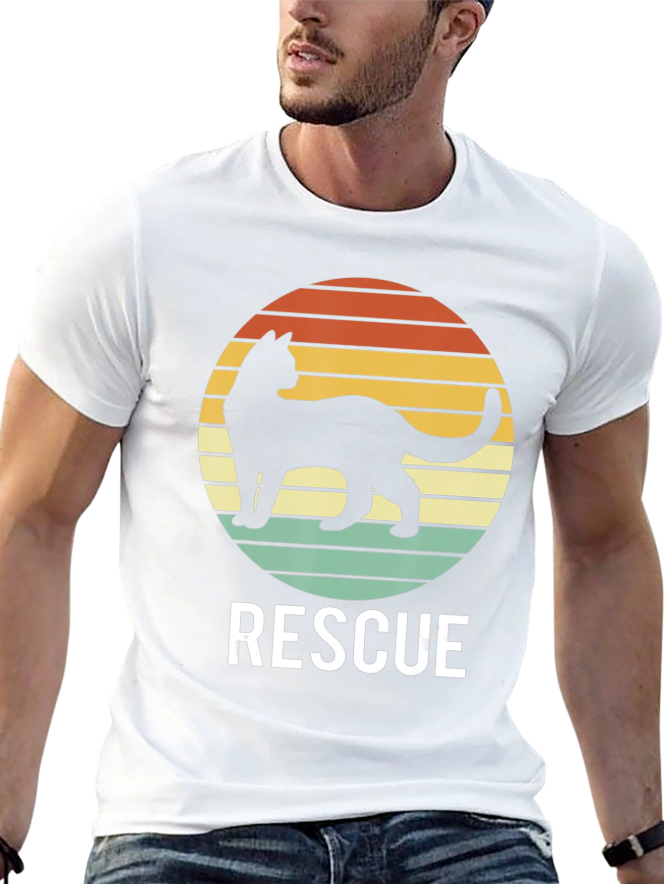 Cat Rescue T-Shirt - Retro Style