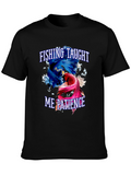 Fishing Taught Me Patience Graphic T-Shirt