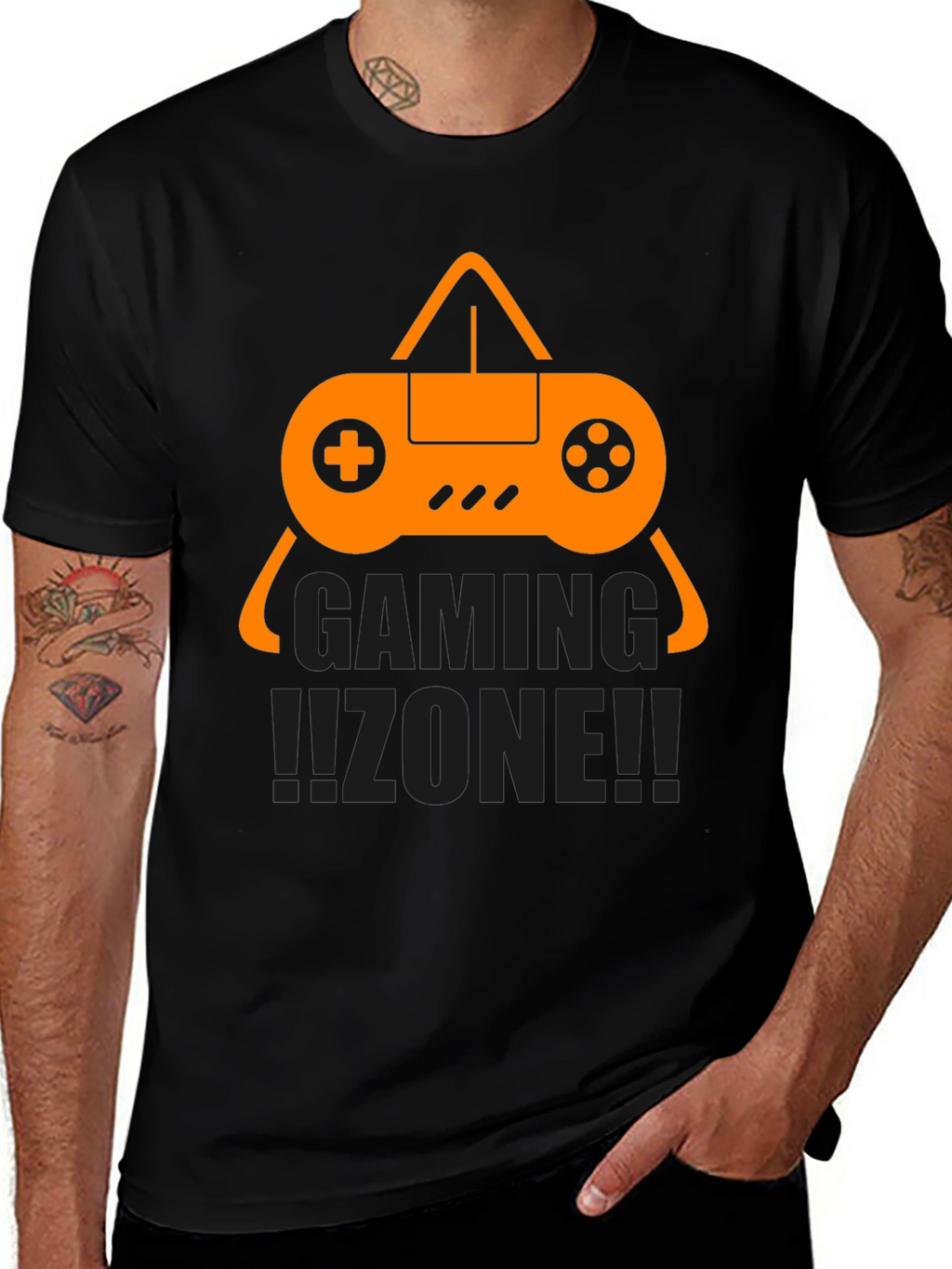 Gaming Zone Black T-Shirt