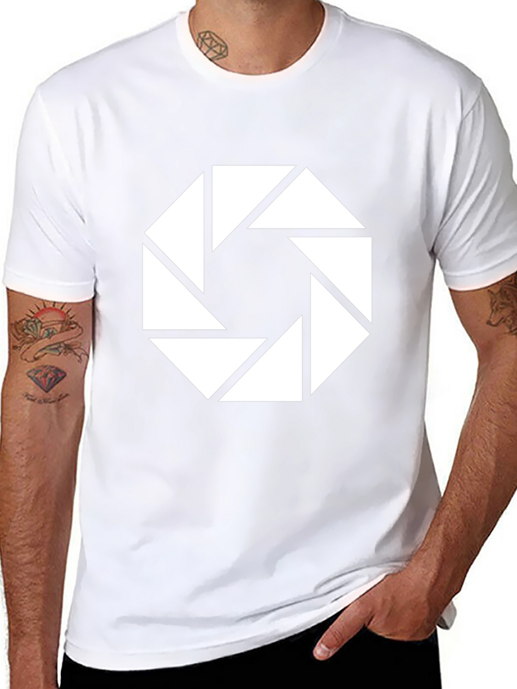 Aperture Science Logo Black T-Shirt