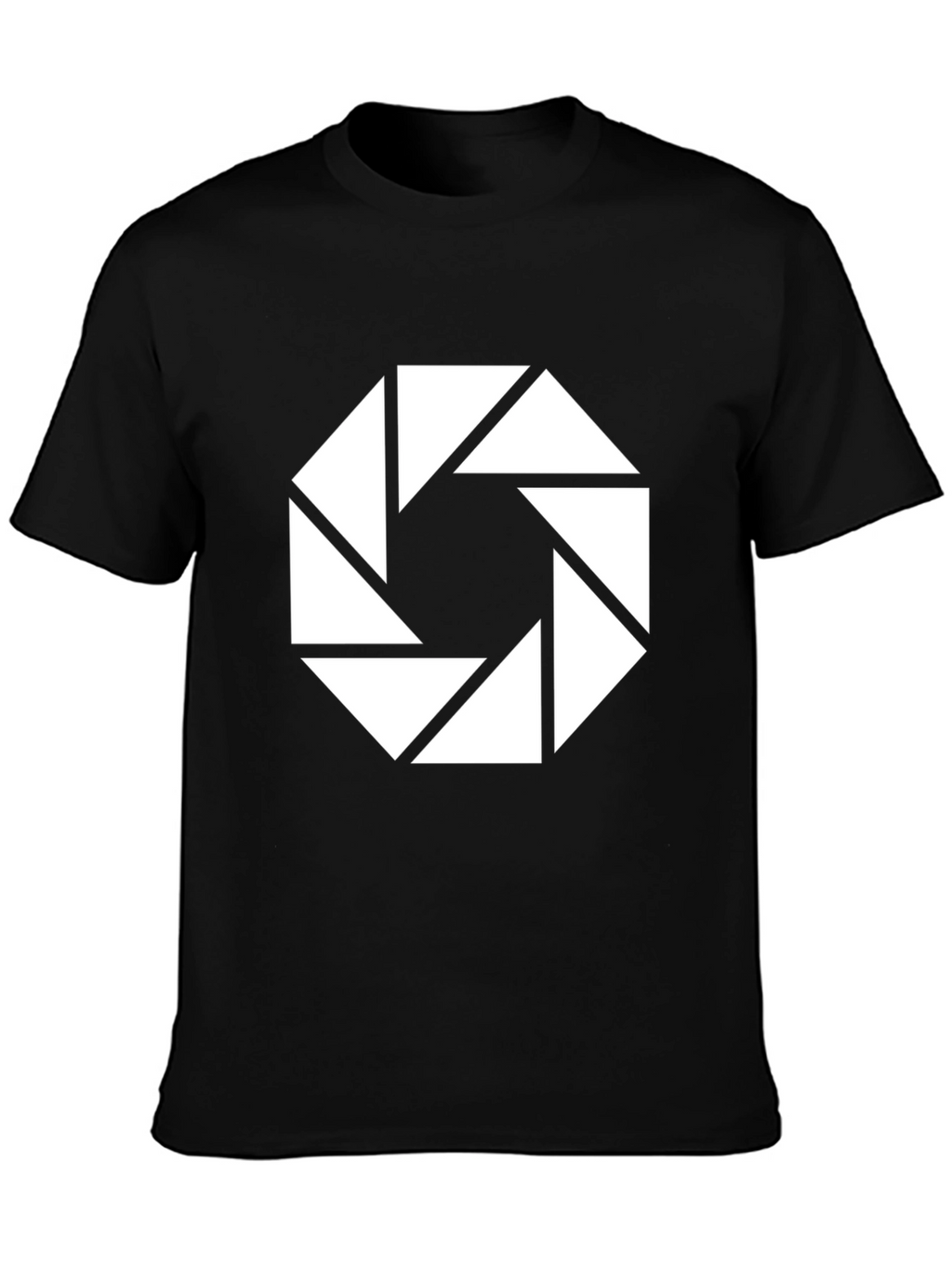 Aperture Science Logo Black T-Shirt