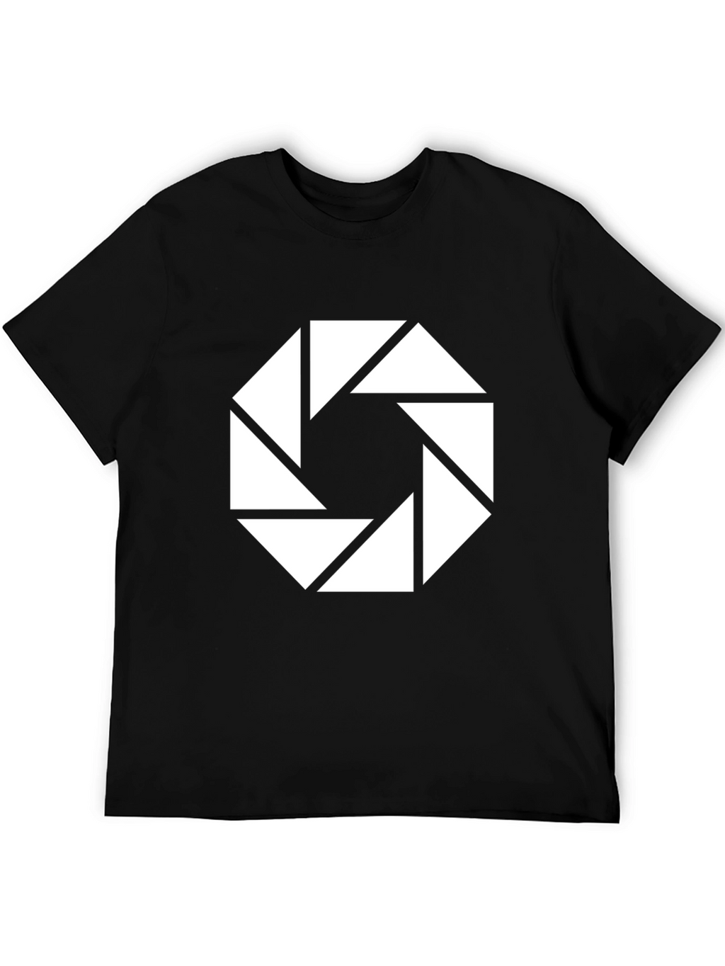 Aperture Science Logo Black T-Shirt