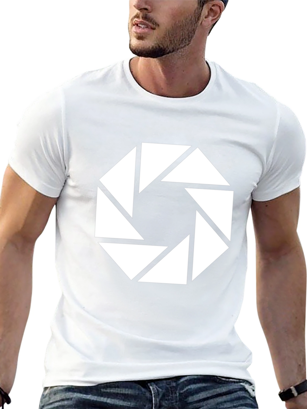 Aperture Science Logo Black T-Shirt