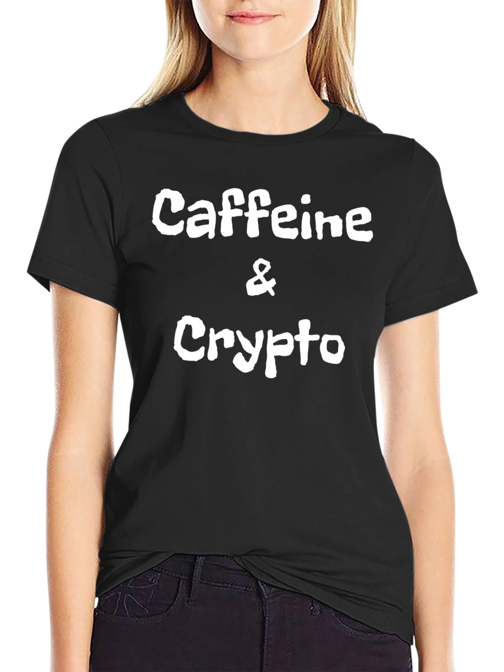 Caffeine & Crypto Black Graphic Tee