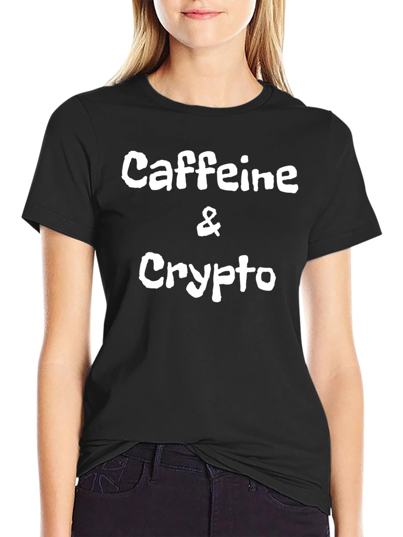 Caffeine & Crypto Black Graphic Tee