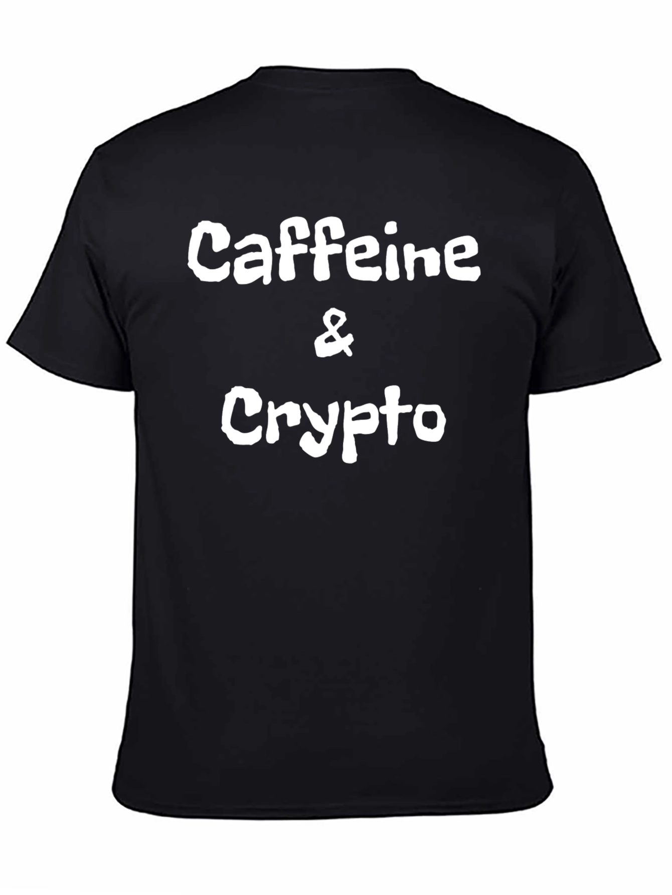 Caffeine & Crypto Black Graphic Tee