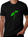 Vegan Sprout T-Shirt - Black Graphic Tee