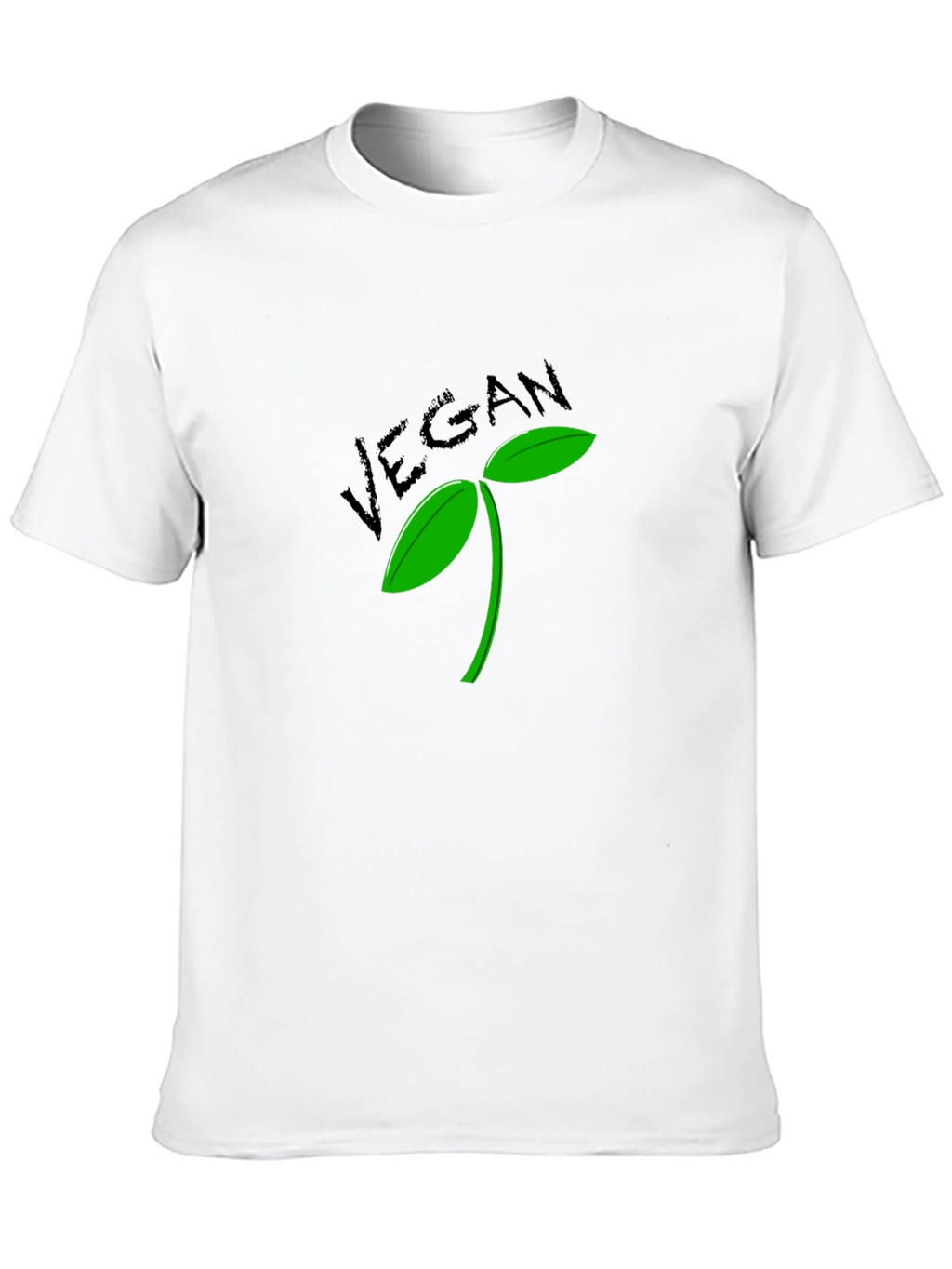 Vegan Sprout T-Shirt - Black Graphic Tee