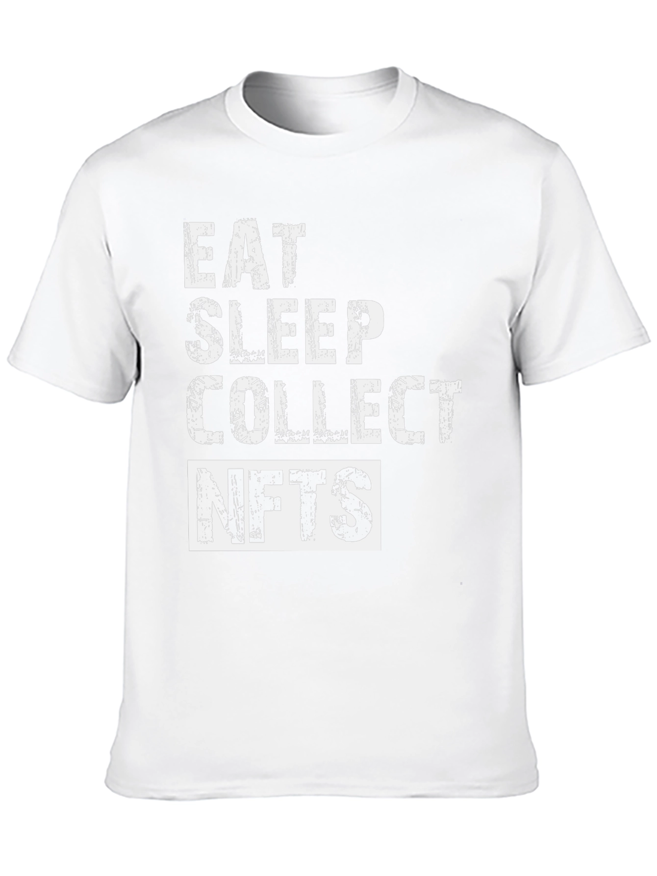 Eat Sleep Collect NFTs Black Graphic T-Shirt