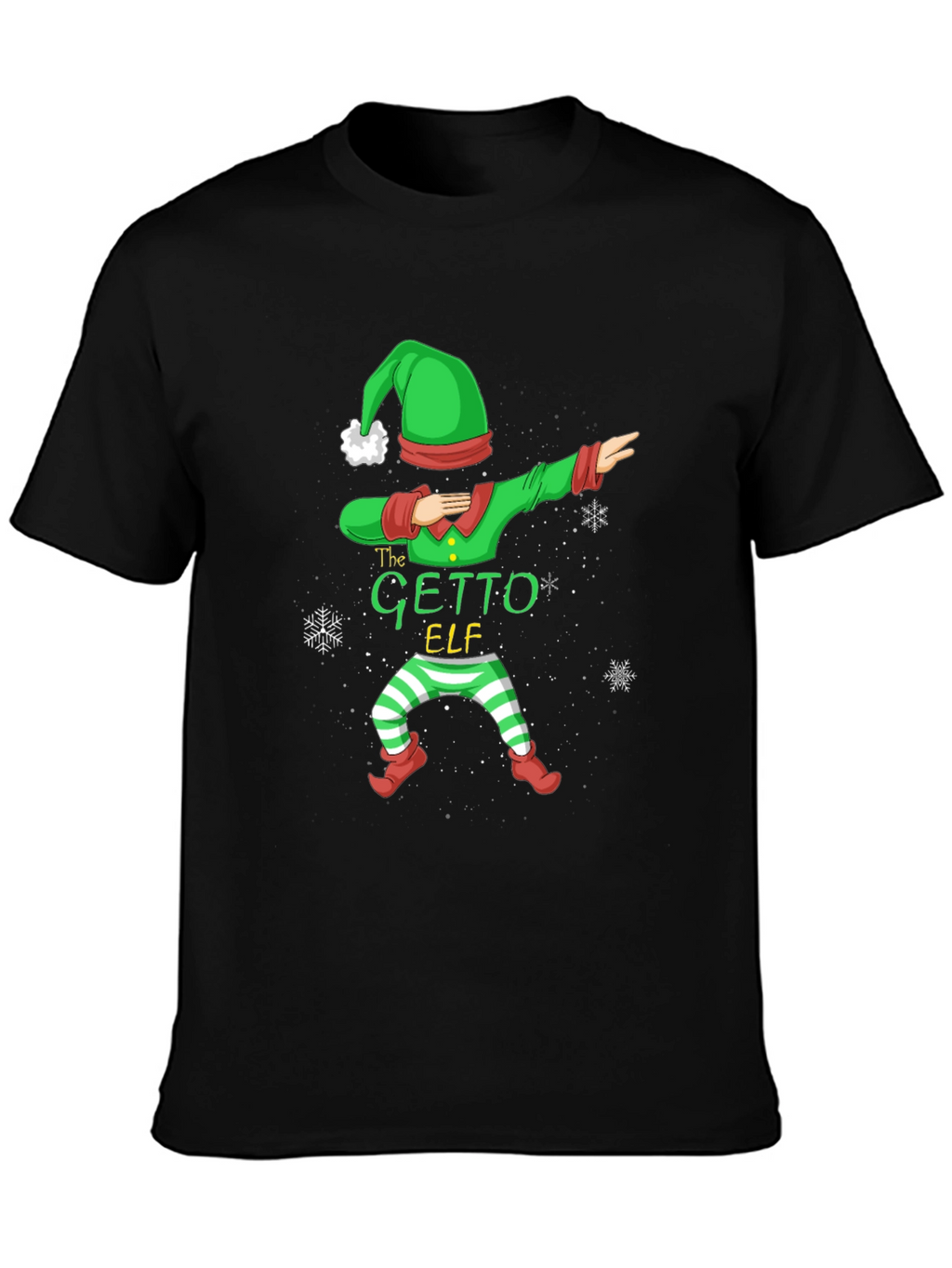 Dabbing Ghetto Elf Christmas Tee - Holiday Cheer!