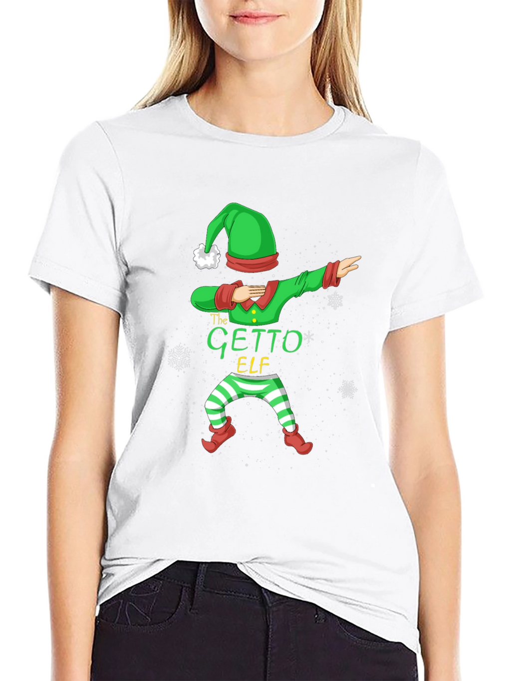 Dabbing Ghetto Elf Christmas Tee - Holiday Cheer!