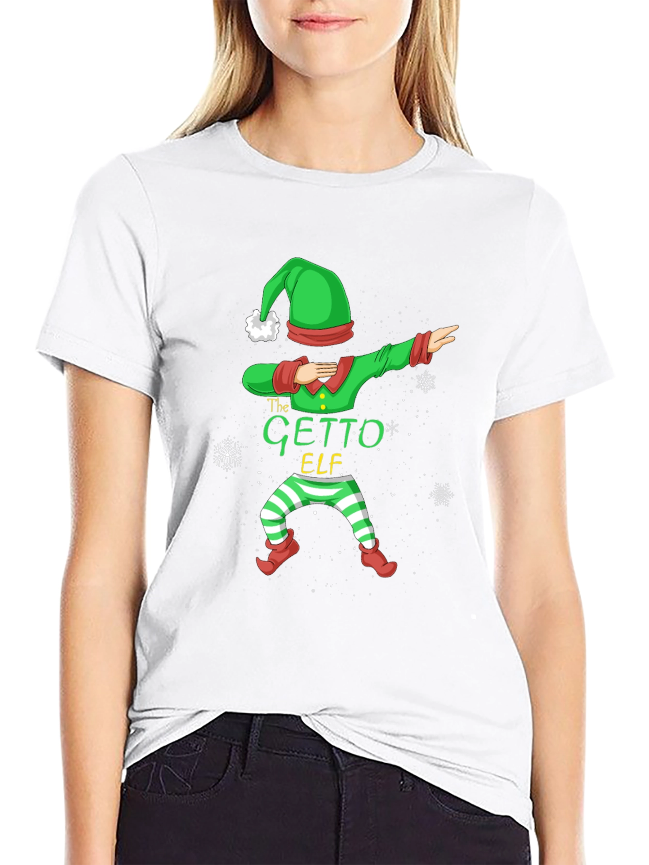 Dabbing Ghetto Elf Christmas Tee - Holiday Cheer!