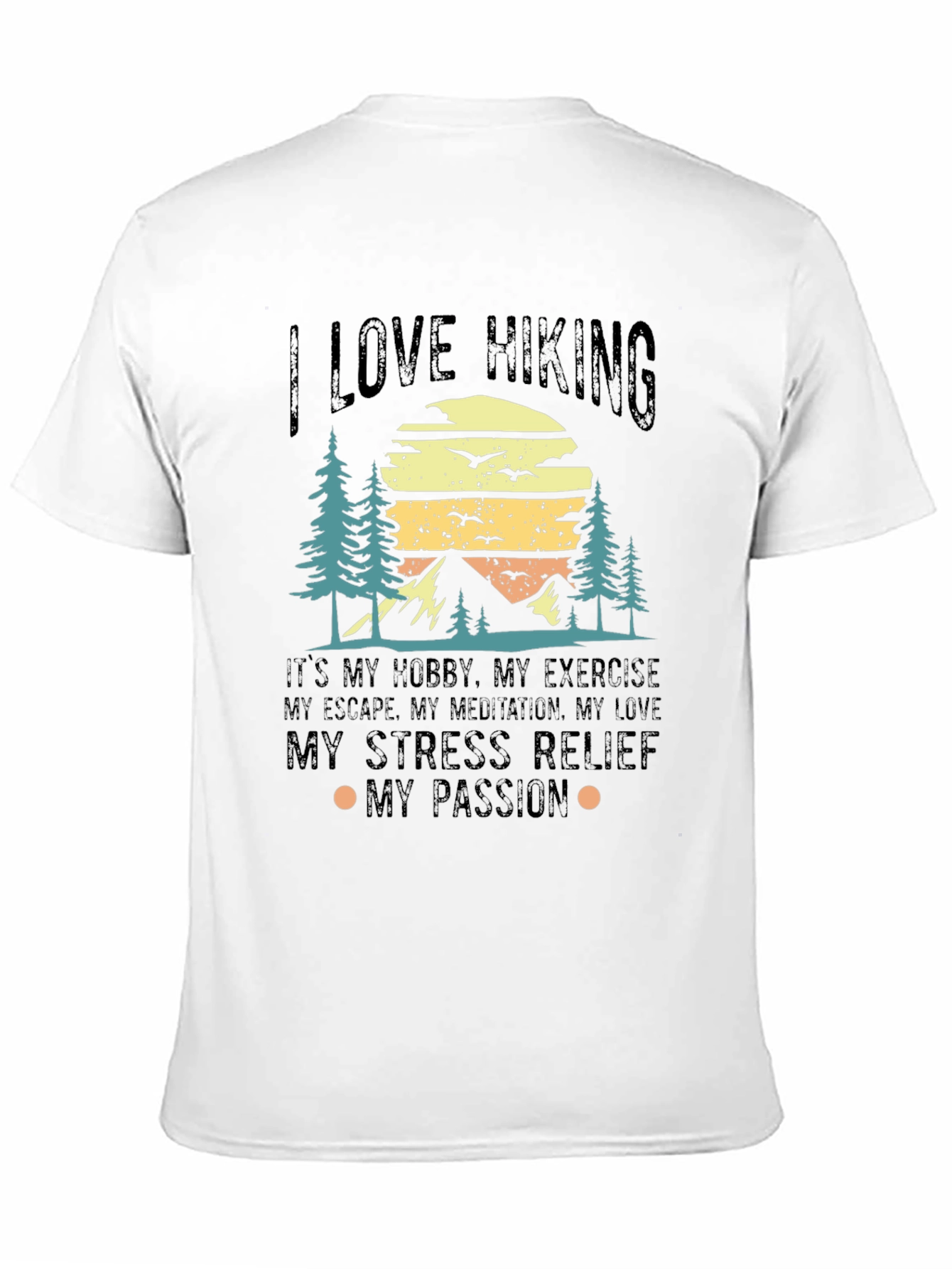 I Love Hiking Graphic T-Shirt