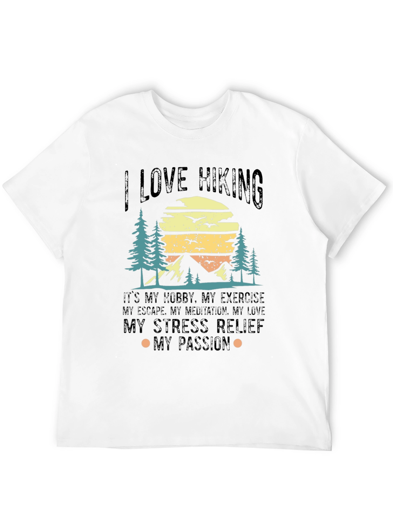 I Love Hiking Graphic T-Shirt