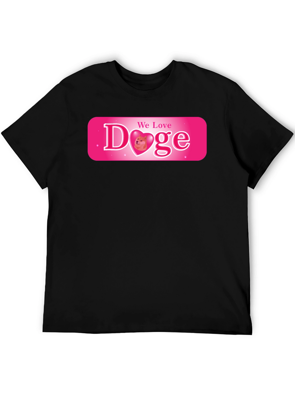 We Love Doge Graphic Tee - Black