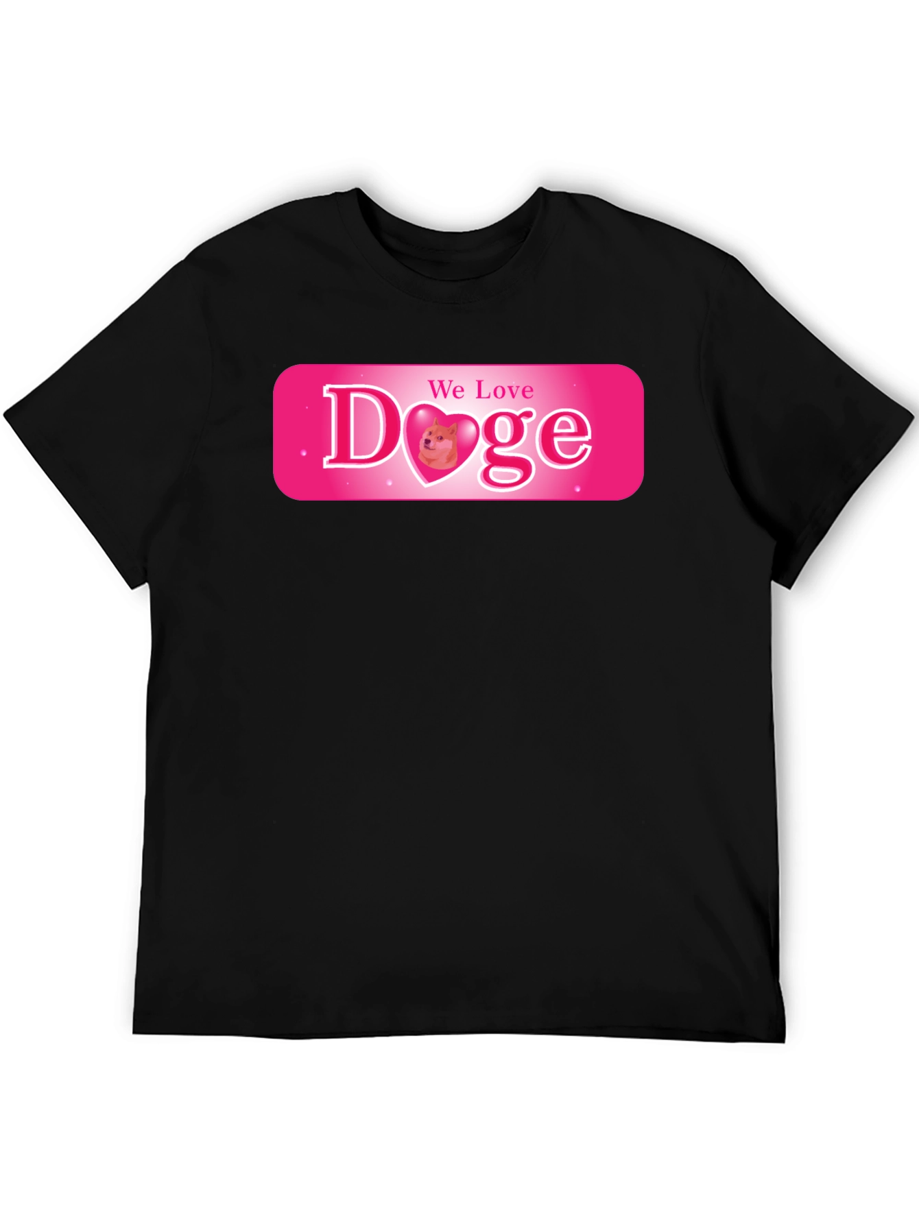 We Love Doge Graphic Tee - Black