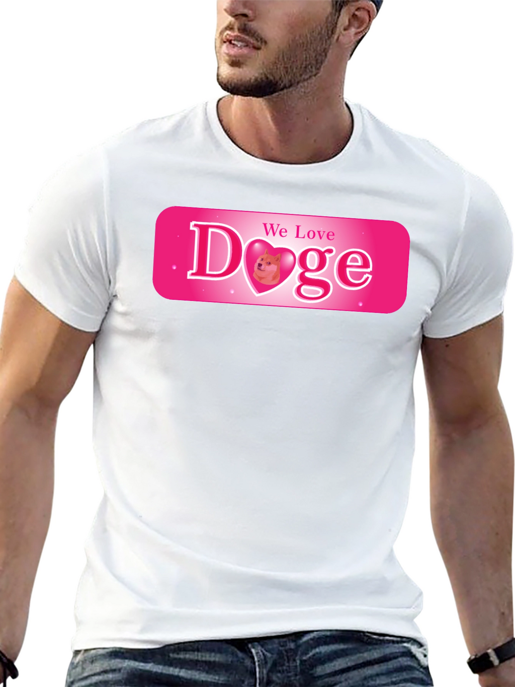 We Love Doge Graphic Tee - Black