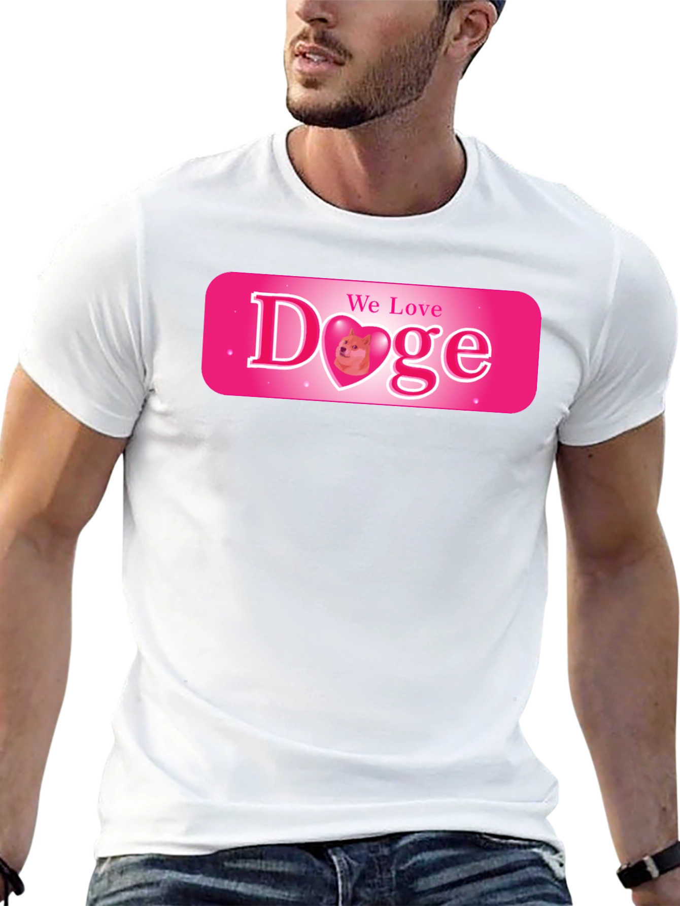 We Love Doge Graphic Tee - Black