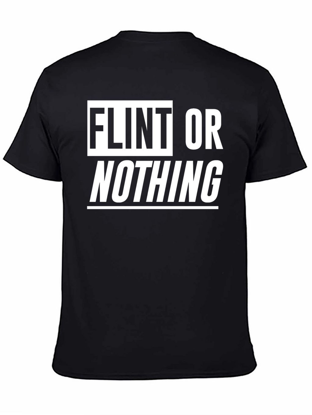 Flint or Nothing Graphic T-Shirt - Black