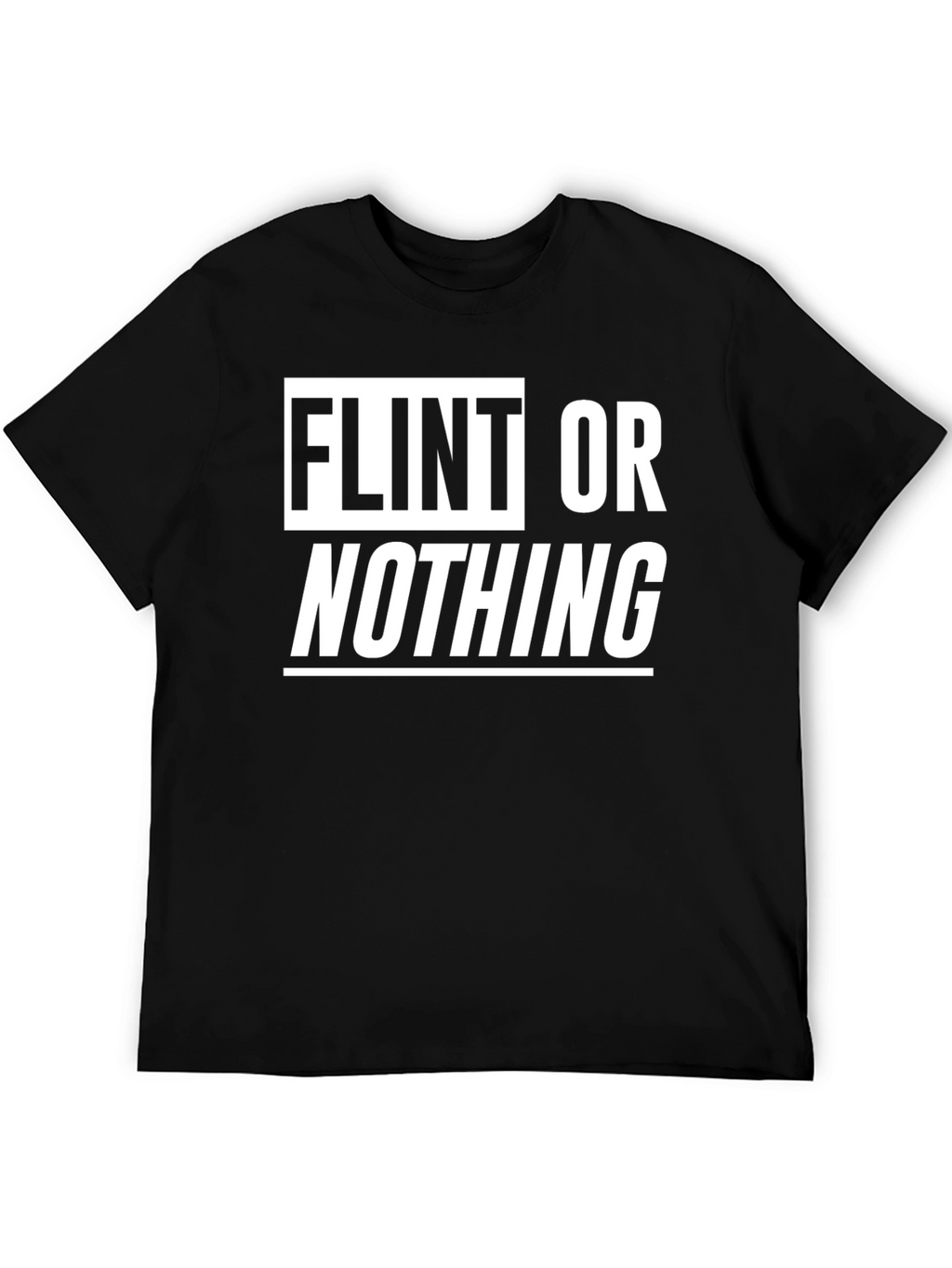 Flint or Nothing Graphic T-Shirt - Black