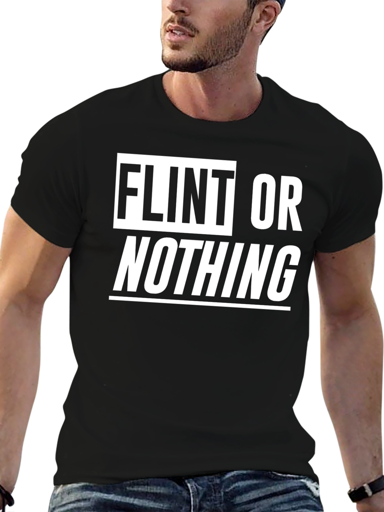 Flint or Nothing Graphic T-Shirt - Black