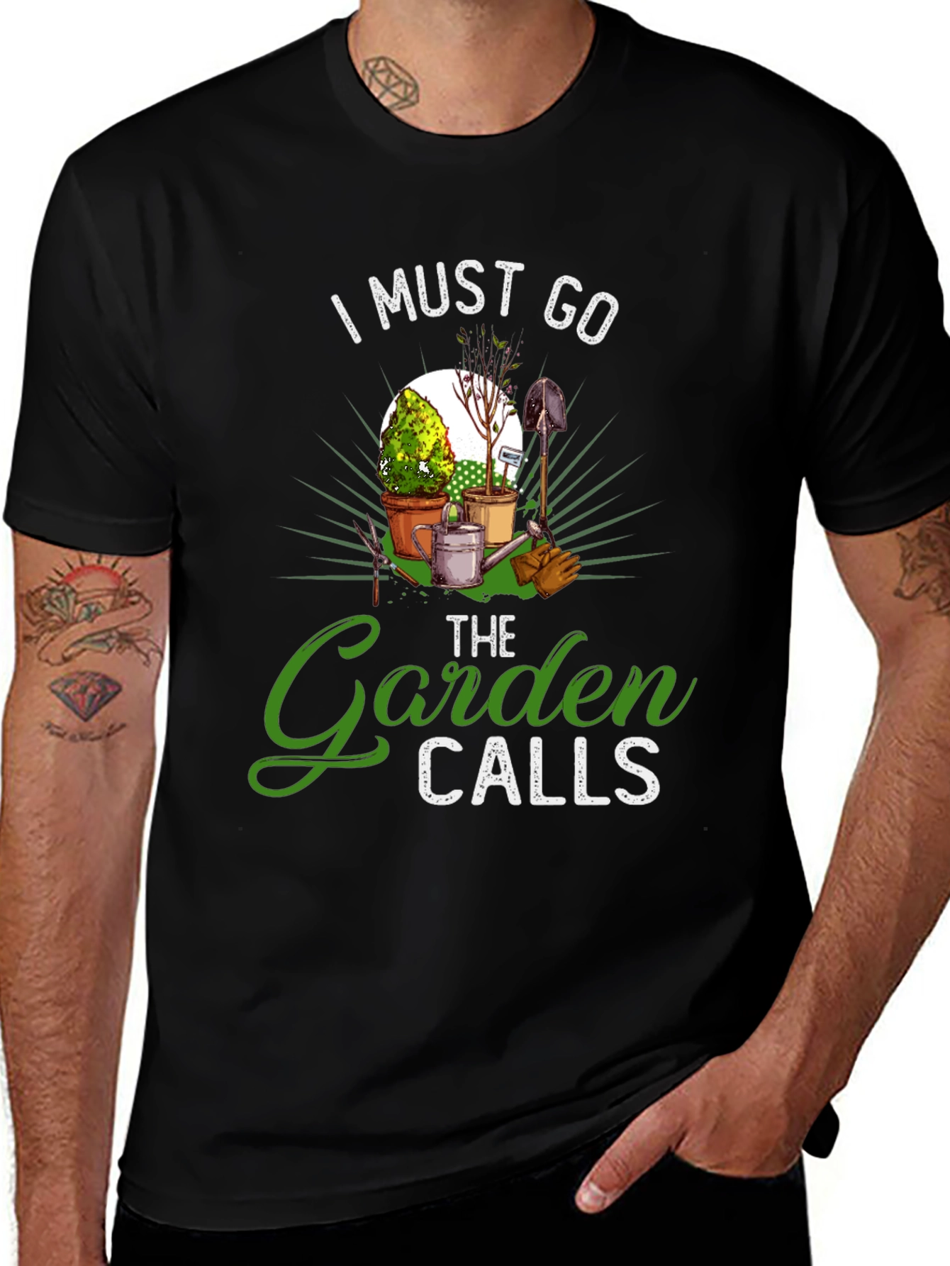 Gardening T-Shirt: I Must Go The Garden Calls