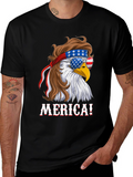American Eagle T-Shirt Patriotic Merica Design