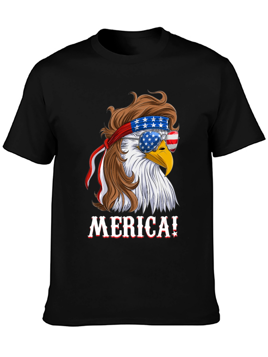 American Eagle T-Shirt Patriotic Merica Design
