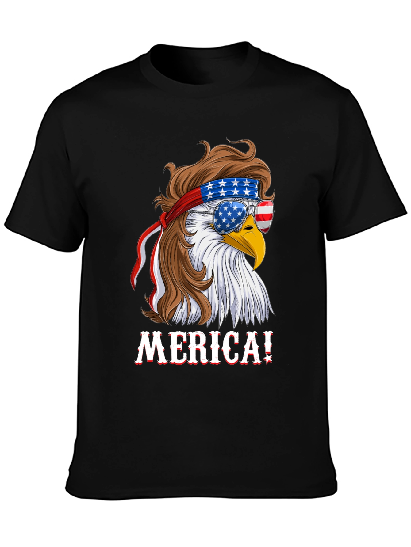 American Eagle T-Shirt Patriotic Merica Design