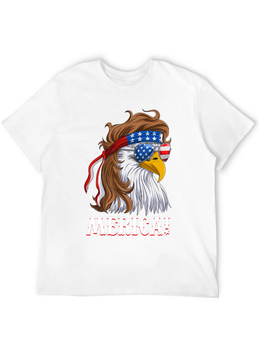 American Eagle T-Shirt Patriotic Merica Design