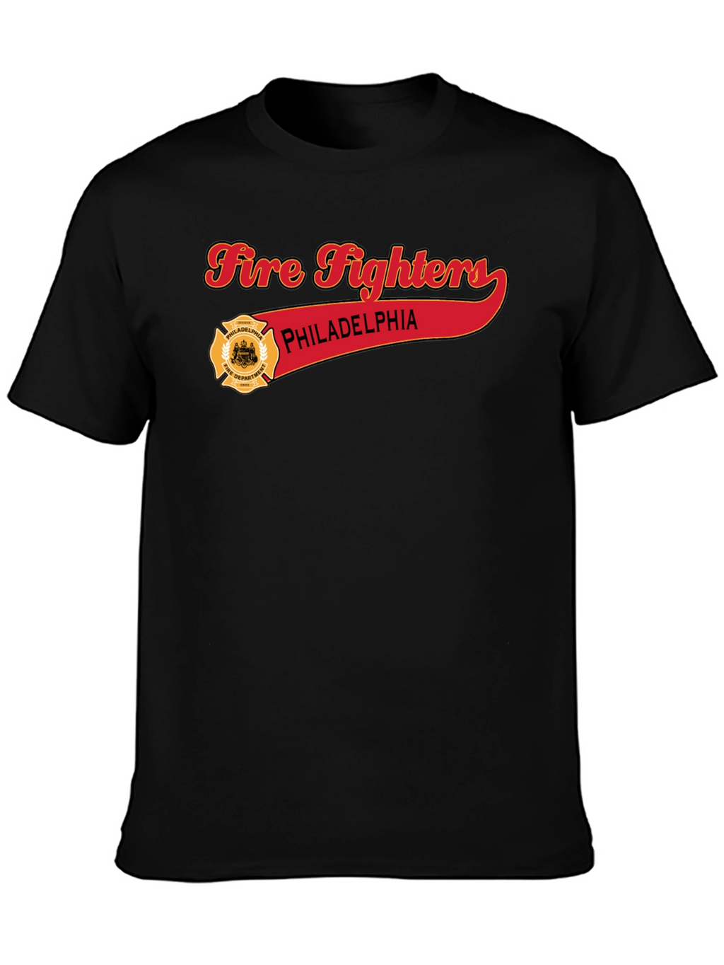 Philadelphia Firefighters Black T-Shirt