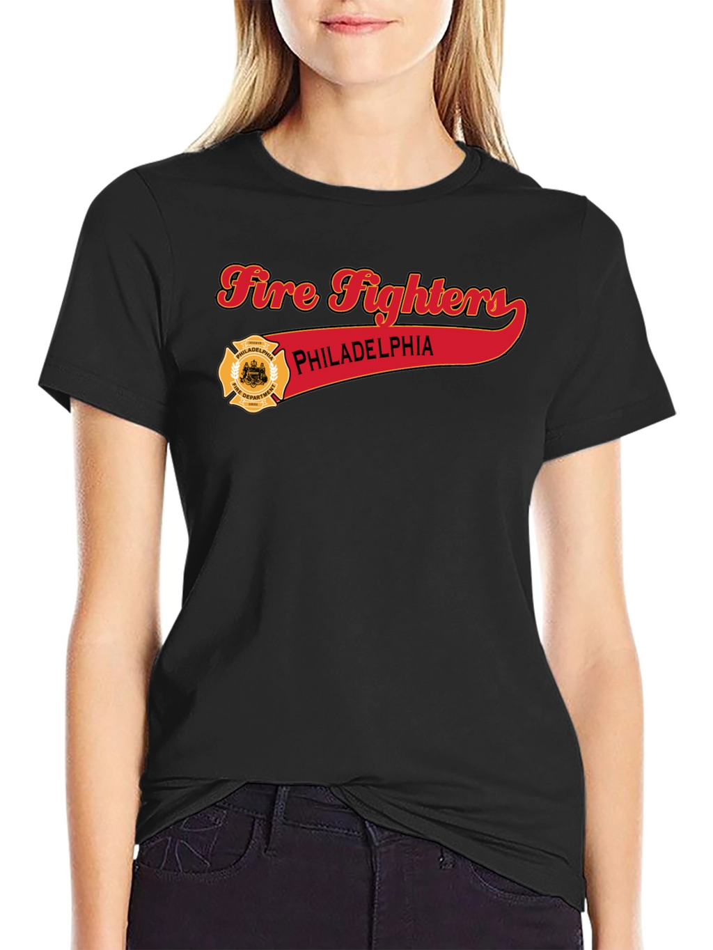Philadelphia Firefighters Black T-Shirt