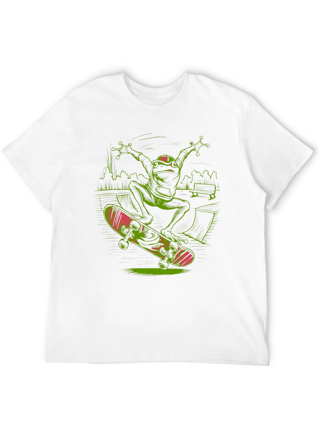 Frog Skateboard T-Shirt - Radical Reptile Style
