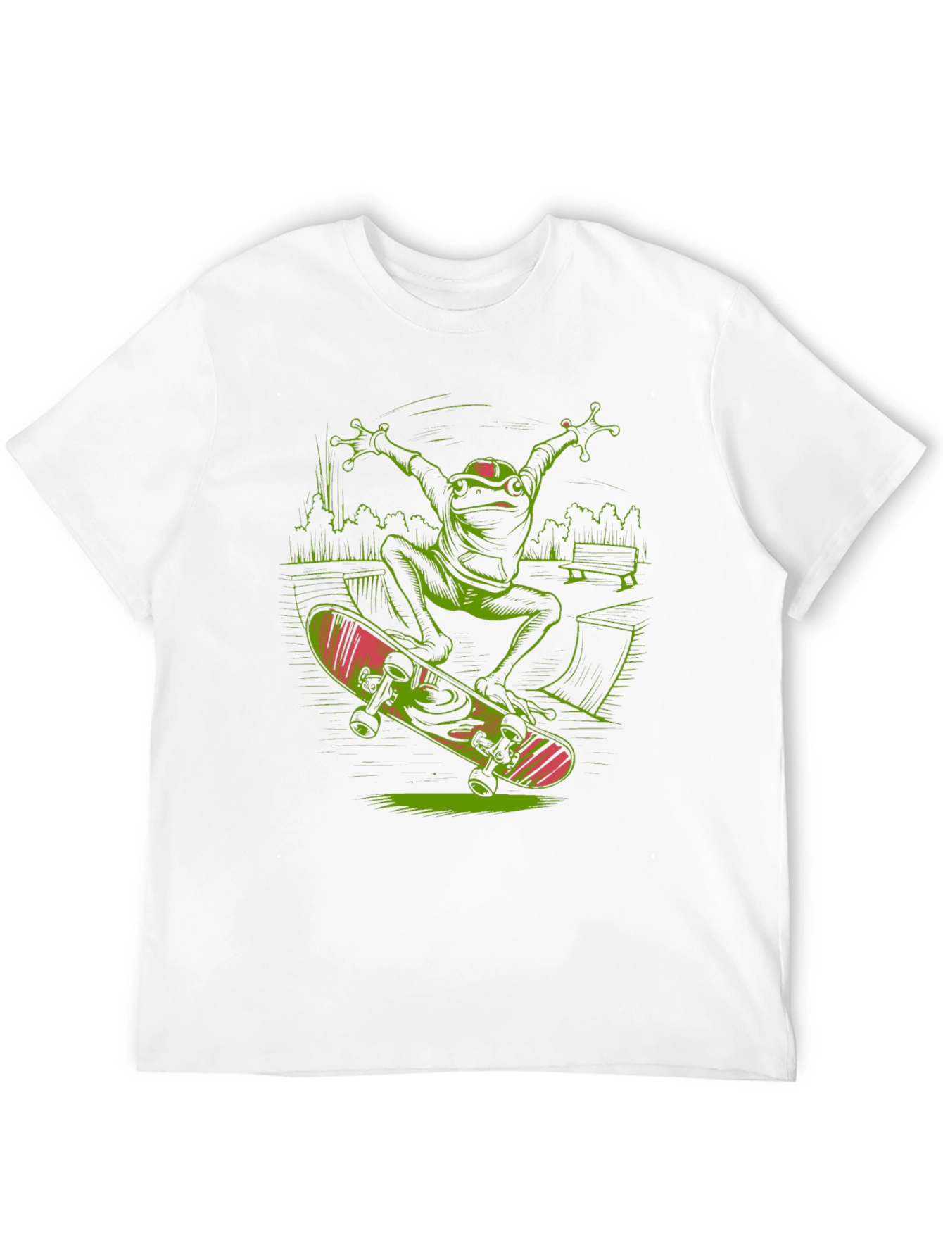 Frog Skateboard T-Shirt - Radical Reptile Style