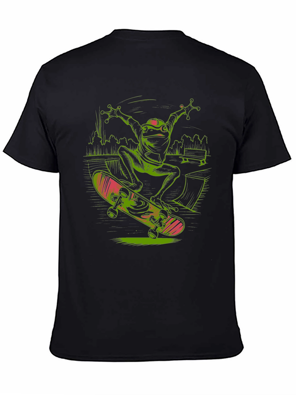 Frog Skateboard T-Shirt - Radical Reptile Style