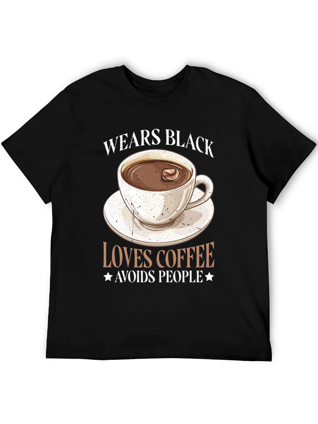 Coffee Lover Black Graphic Tee