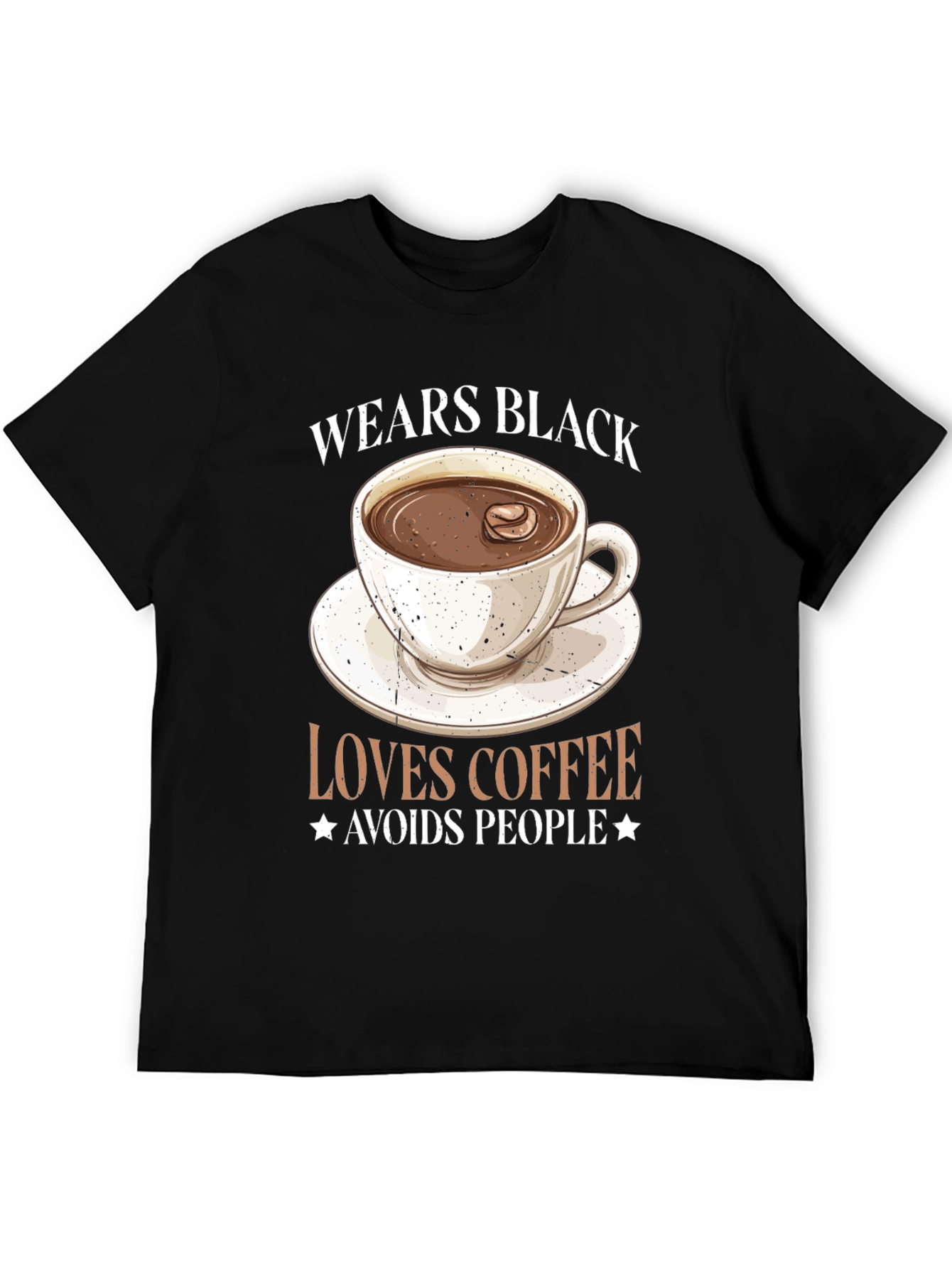 Coffee Lover Black Graphic Tee