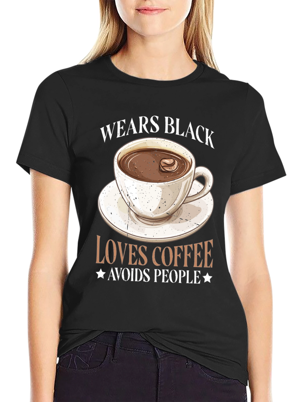 Coffee Lover Black Graphic Tee