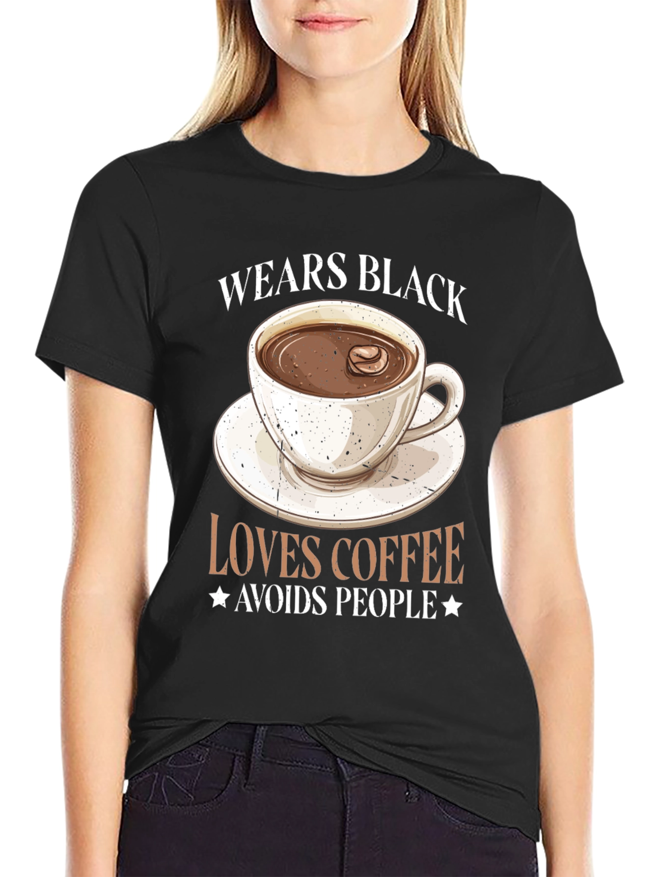 Coffee Lover Black Graphic Tee