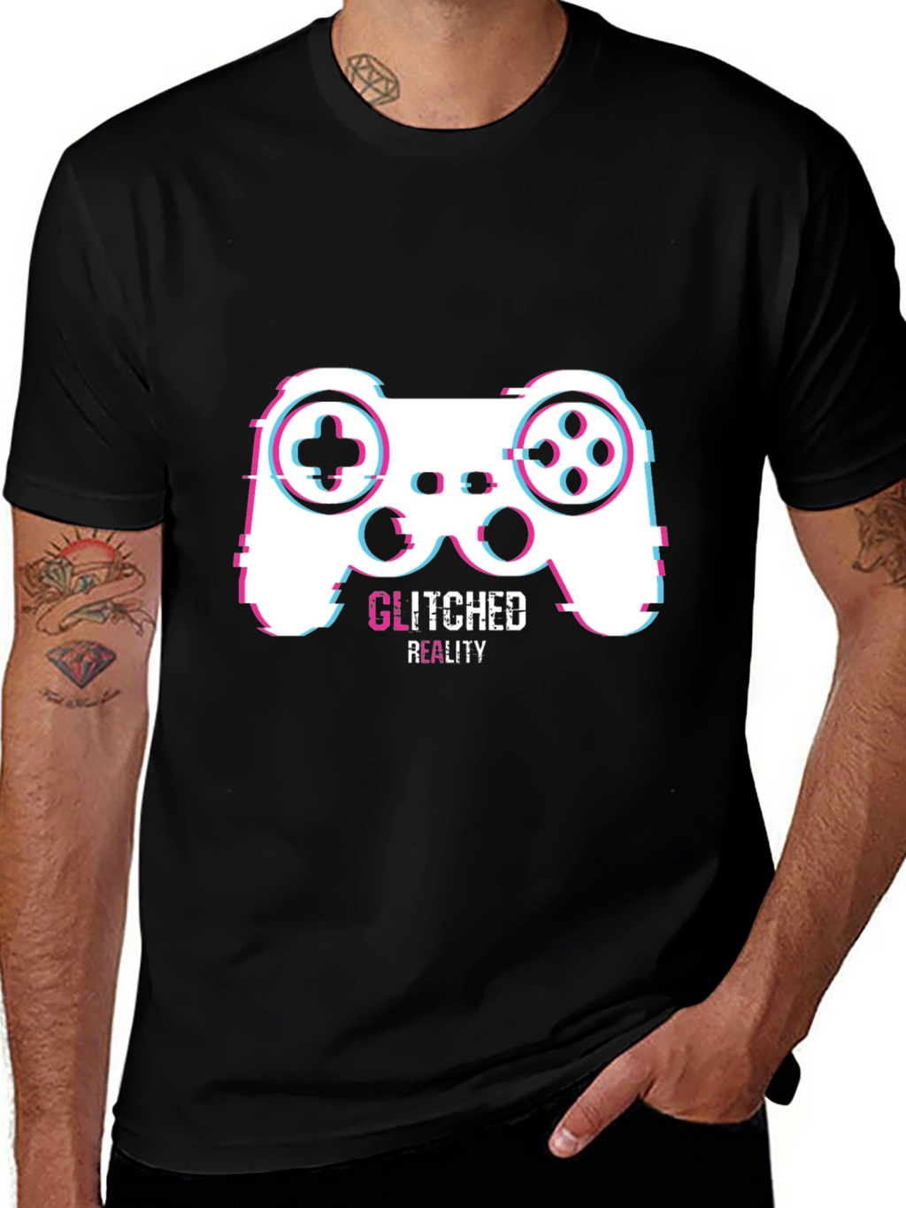 Glitched Reality Gaming T-Shirt