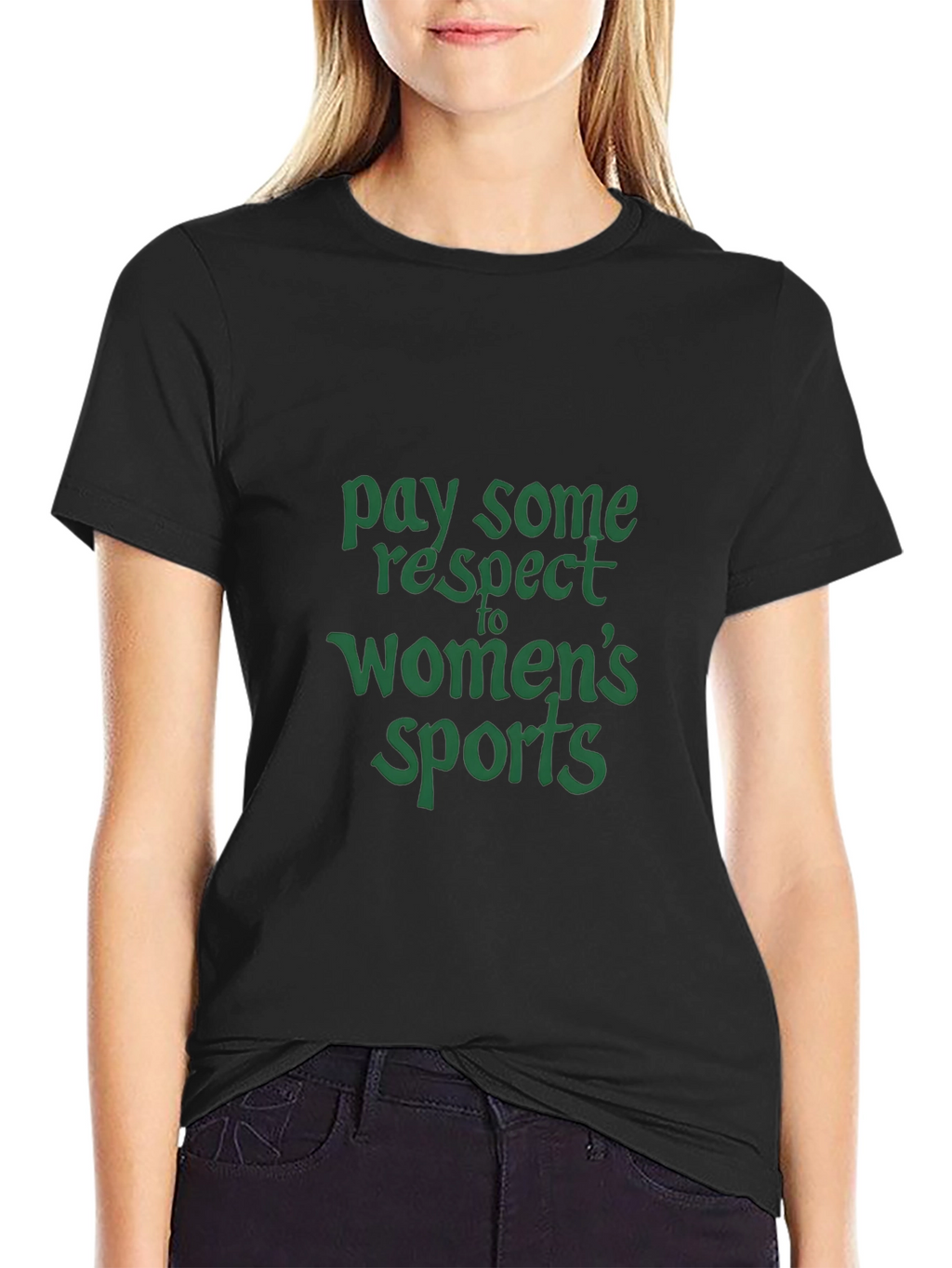 Respect Womens Sports Graphic T-Shirt