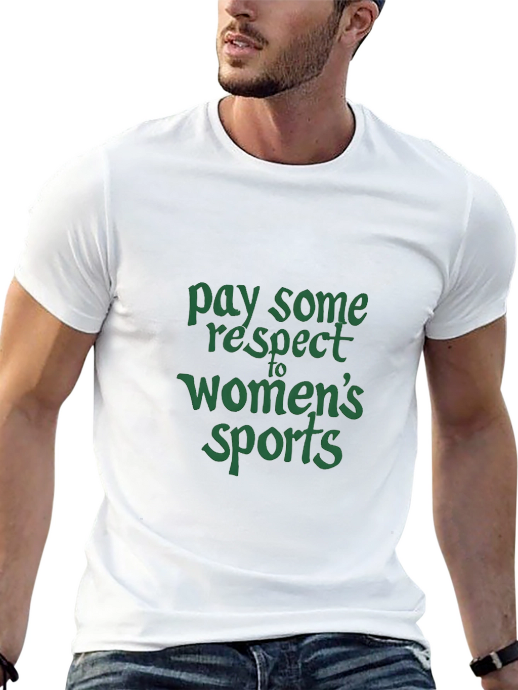 Respect Womens Sports Graphic T-Shirt
