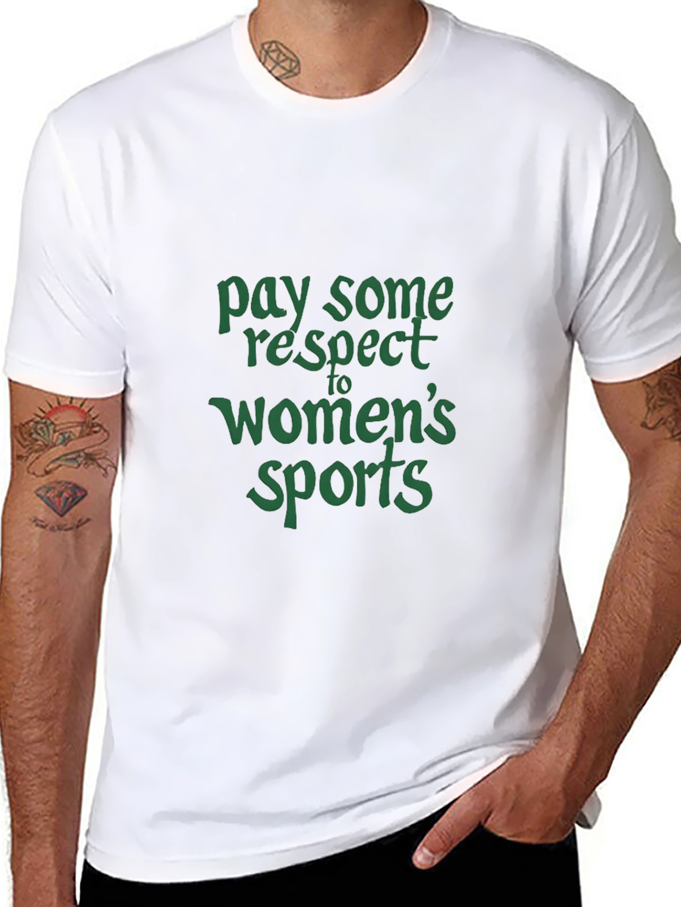 Respect Womens Sports Graphic T-Shirt