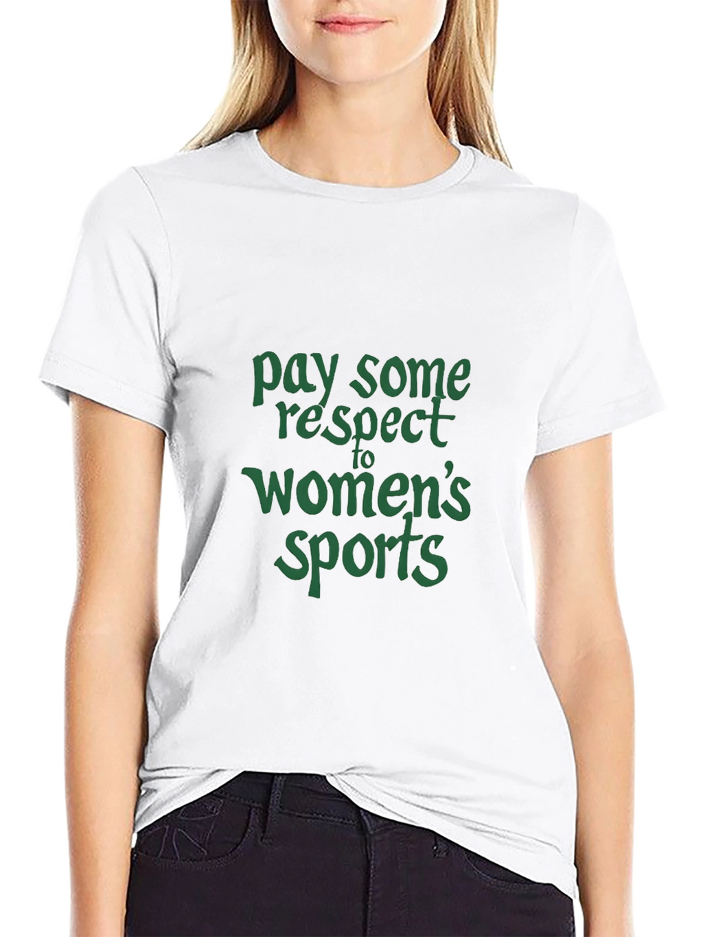 Respect Womens Sports Graphic T-Shirt