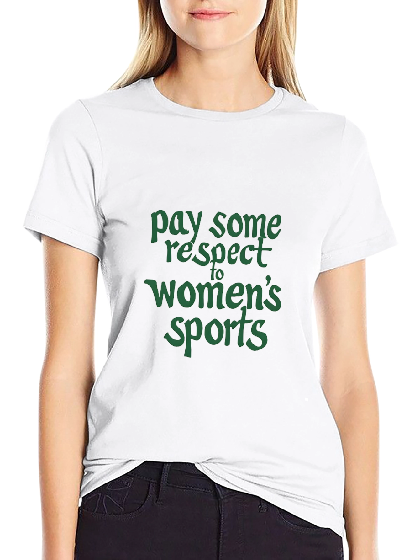 Respect Womens Sports Graphic T-Shirt