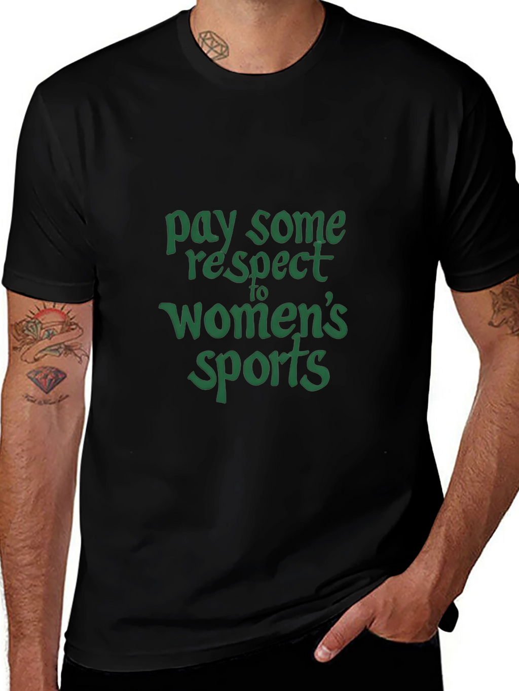 Respect Womens Sports Graphic T-Shirt