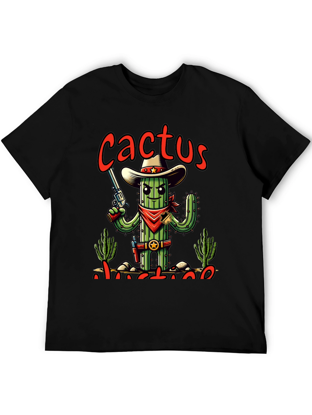 Cactus Justice Graphic Tee - Western Style